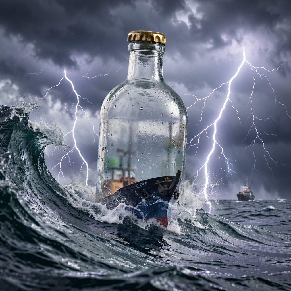 Bottle ship — Flux.2 Klein-9B Q4