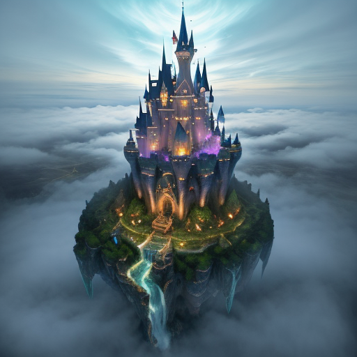 Fantasy castle — DreamShaper v8