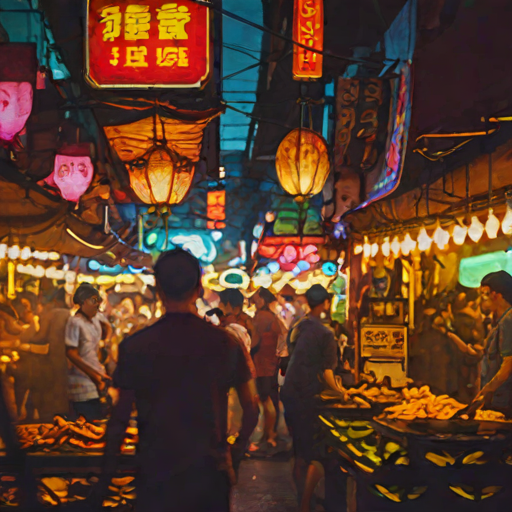 Street market — SDXL Turbo